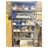 Gray Metal Shelf W/Hardware.