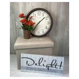 Home Decor: Folding Storage Ottoman, Large C