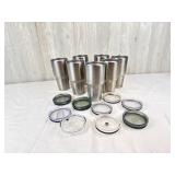 7 Stainless Steel Tumblers & Lids