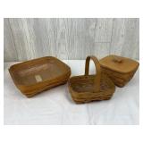 3 Longaberger Baskets