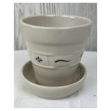 Longaberger Woven Traditions Classic Blue Flower