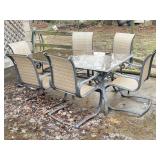Patio Table And Six Chairs.