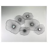 Metal & Mirrored Wall Decor 42in L x27in H