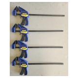 (4) Irwin Quick Clamps 12 inch