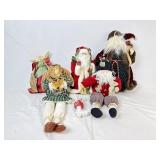 Santa, and Angel Tree Toppers, and Dolls