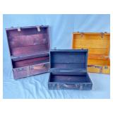 Set of 3 Wooden Trunks