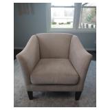 Tan Microfiber Arm Chair