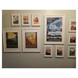 Framed National Park Posters (11)