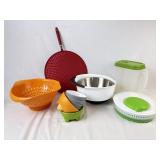 Kitchen Bowls, Strainers,Salad Spinner, Pitcher