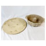 Ceramic Chef Pizza Stone, Bundt Cake Pan