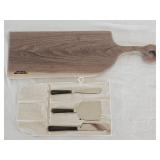 Charcuterie Cutting Board & Cheese Knives