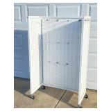 Freestanding Metal Pegboard Retail Display Rack