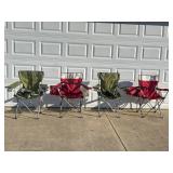 Four Fold Up Camp Chairs. (Used)