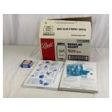 1 Dozen Quart Sized Mason Jars, & Rings,