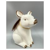 Decorative Winged Pig Ceramic Figurine