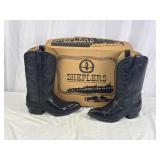 Menï¿½s 9 D Sheplers Cowboy Boots In Box