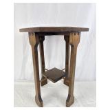 Wooden Side Table 21In T, 10 1/2 In W, and 16 In D