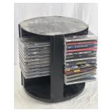 Rotating CD Storage Tower with 23 CDs