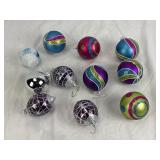 11 Glass Christmas Tree Ornaments