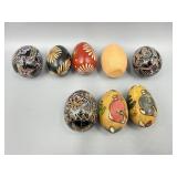 Painted Wooden Eggs