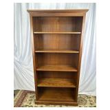 Amish Made Oak Bookshelf W/Adjustable Shelves