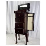 Vintage Style Standing Jewelry Armoire