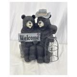Alpine Corporation Bear Couple W/Solar Lantern