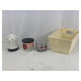 Basket, 2 Candles, & Diffuser (Missing Cord)