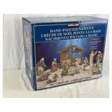 Kirkland Hand-Painted Nativity Scene, W/Box.