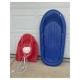 Childrenï¿½s Plastic Sleds.