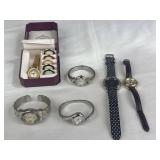 Six Costume Jewelry Womenï¿½s Watches.