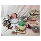 Christmas Decorations, Mugs, Cookie Trays, Etc