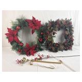 2 Holiday Wreaths