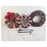 3 Holiday Wreaths