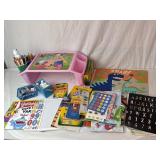 Kids Crafting Supplies. Colored Pencils, Markers,-