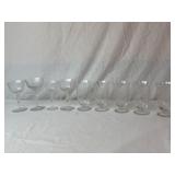 Cut Crystal Goblets, and Glasses.