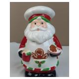 Sleigh Bell Bistro Santa Claus Cookie Jar