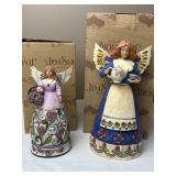 2 Jim Shore Angel Figurines: