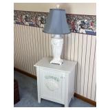 Ocean Themed Night Stand/End Table & Lamp.