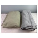 Two Throw/Comforter Blankets.