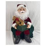 Vtg Battery Operated Reading Santa