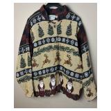Vtg Christmas Tapestry Jacket