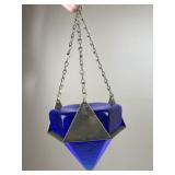 Cobalt Blue Hanging Deck Prism