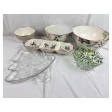 Christmas/Winter Serving Dishes