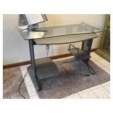 Computer Desk W/Built In Power. 47In W, 25In D.