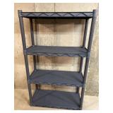 Plastic Shelving Unit 34in x14in x56.5in
