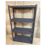 Plastic Shelving Unit 34in x14in x56.5in