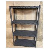 Plastic Shelving Unit 34in x14in x56.5in