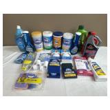 Wet-Wipes, SOS Pads, Dawn Soap, Drain Cleaner.
