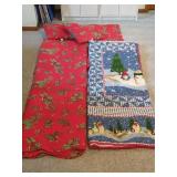Winter Themed Bedding Red is King, Blue is Full